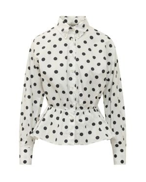 Fiorucci Classic Polka Dot Neck Shirt - White