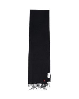 Ami Paris Mini Logo Scarf - Black