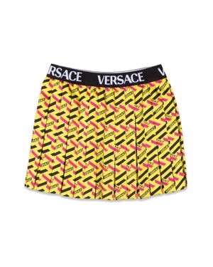 Versace Skirt Twill Monogram + Elastico Logo - Yellow