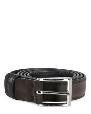 Hogan Stylish Calfskin Belt For - Black