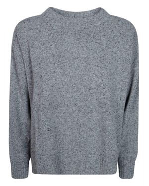 Weekend by Maxmara Effetto Tweed Knit Sweater - Gray