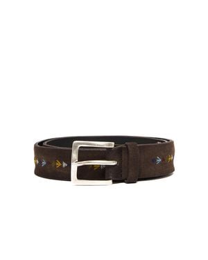 Orciani Classic Leather Belt - Black