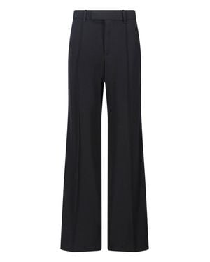 Phoebe Philo Viscose-Silk Wide-Leg Pants For - Blue