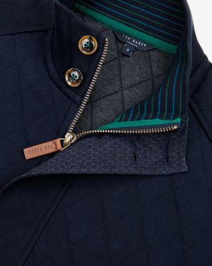 Ted Baker Quilted Cardigan - Blue