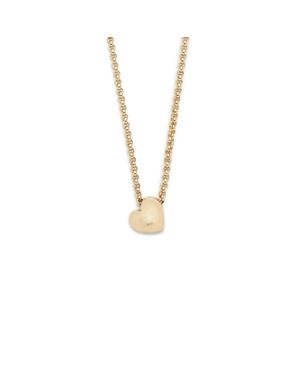 J.Crew James Colarusso 14k Gold Dented Heart Pendant - Metallic