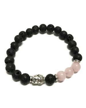 KDMD Lava Stone Bracelet - Black