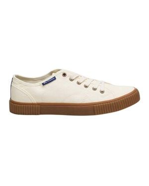 Ben Sherman Canvey Canvas Trainers - White