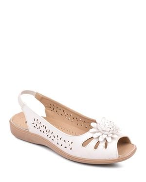 Chums Slip On Open Toe Sandal With Elastic Heel - Pink
