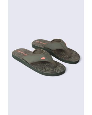 Animal Swish All Over Printed Flip Flop - Grey