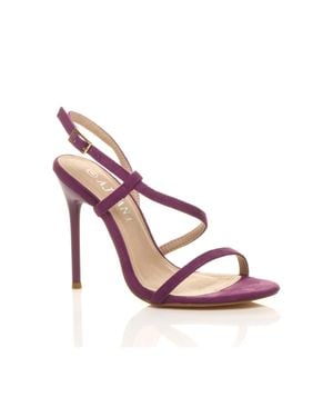 AJVANI High Heel Party Barely There Sandals - Pink