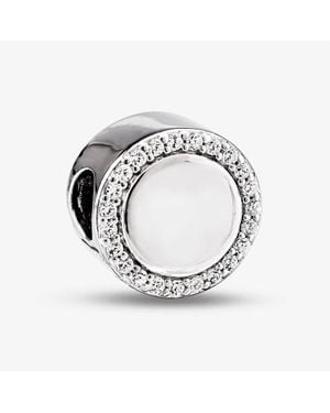 Rosa Lea Round Charm Am-2Thb011704 - Metallic