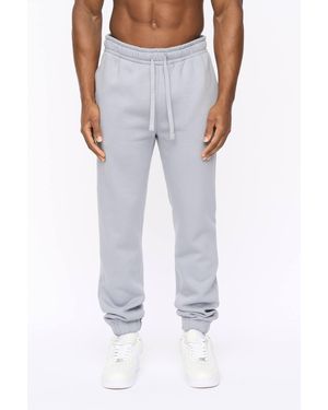 Crosshatch Preece Joggers With High Build Leg Branding - White
