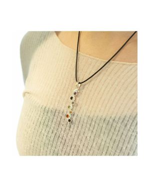 KDMD Plated Snake Chakra Pendant - Natural