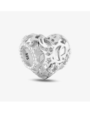 Rosa Lea Moon & Stars Heart Charm Am-2Thb014904 - White