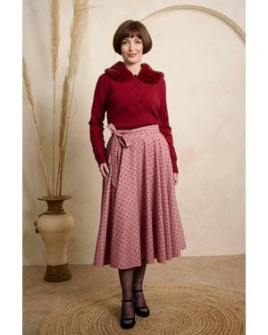 Banned Retro Tia Heart Skirt - Red