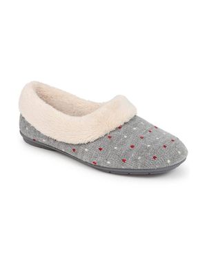 Jones Bootmaker Floella Full Slippers - Grey