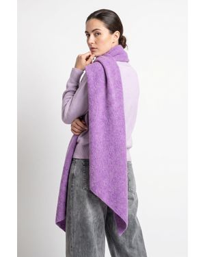 SARTA Evie Heavyweight Asymmetric Scarf - Purple