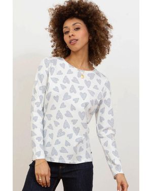 Kite Tarrant Jersey Top Love You - White