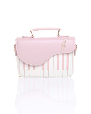 AJVANI Novelty Piano Everyday Casual Crossbody Bag - Pink