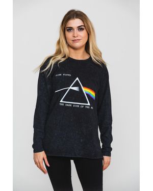 Pink Floyd Dark Side Of The Moon Dip Dye Long Sleeve T-Shirt - Blue