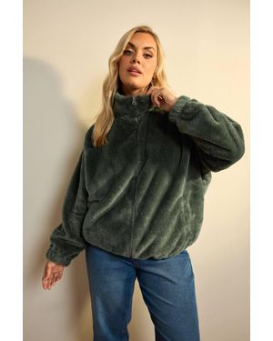 Yours Funnel Neck Fleece - Green