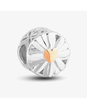 Rosa Lea Flower Charm Am-2Thb029907 - Metallic