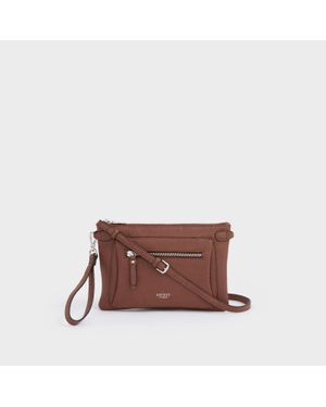 Osprey The Ruby Leather Crossbody Clutch Bag - Brown