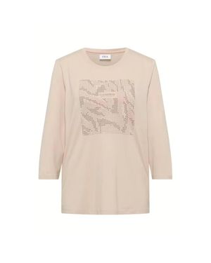 Cecil Long Sleeve T-Shirt Clear Mind Fp - Natural