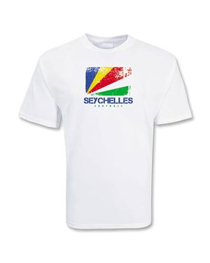 Seychelles Football T-Shirt - White