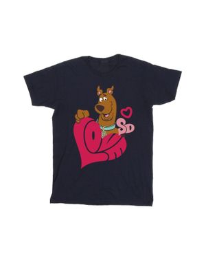 Scooby Doo Love Heart T-Shirt - Blue