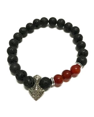 KDMD Lava Stone Bracelet - Black