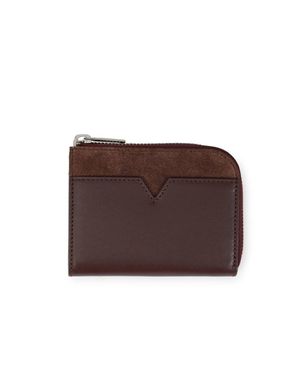 Jones Bootmaker Ventra Leather Wallet With Suede Accent - Brown