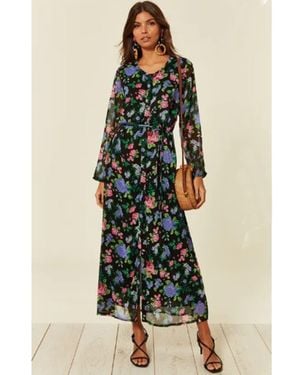 CY Maxi Shirt Dress - Blue
