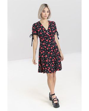 Hell Bunny Lollies Love Hearts Mini Dress - Red