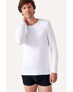 DAMART Thermal Medium-Warmth Double-Face Long-Sleeve Vest - White