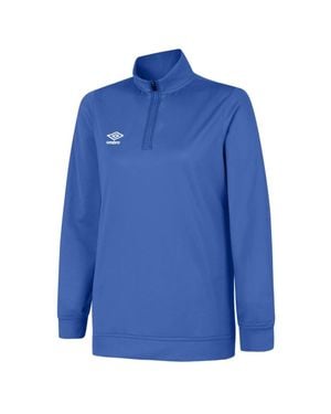 Umbro Club Essential Half Zip Sweatshirt - Blue