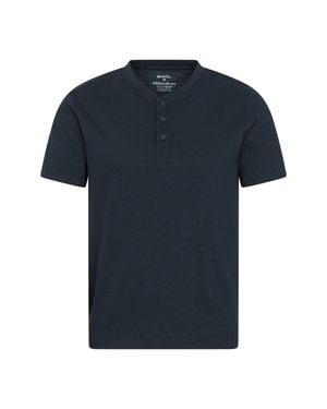 Mountain Warehouse 'Henley Hasst' Casual Classic Fit Everyday T-Shirt - Black