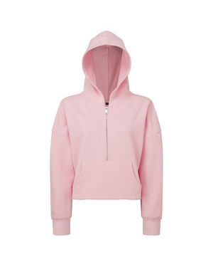 Tridri Half Zip Hoodie - Pink