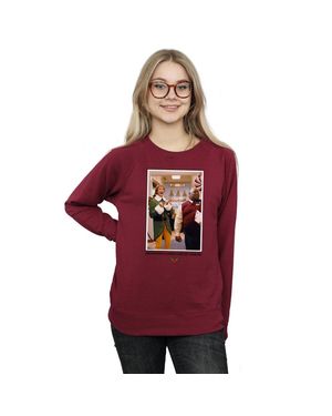Elf Omg Santa Photo Sweatshirt - Red
