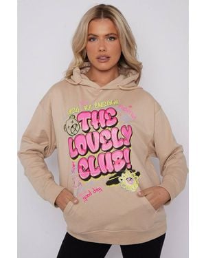 Stylewise Glitter Graphic Print - Pink