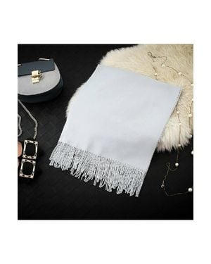 KDMD Cotton Blend Cashmere Scarf Shawl Fringe Warm Neck Wrap - Black