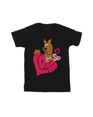 Scooby Doo Love Heart T-Shirt - Black