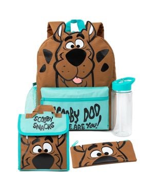Scooby Doo 4 Piece Backpack Set - Blue