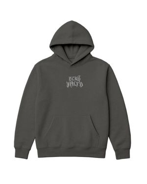 Ecko' Unltd Gothic Chrome Back Print Hoodie - Grey