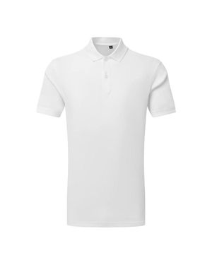 Tridri Textured Textured Short-Sleeved Polo Shirt - White