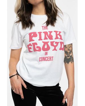 Pink Floyd Concert Puff Print Logo T-Shirt - Red