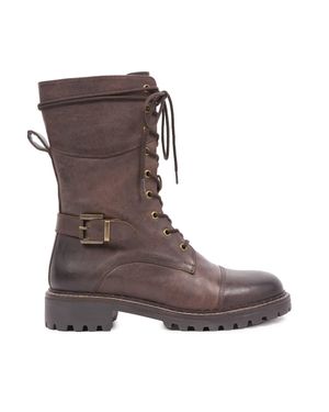 Celtic & Co. Tall Ankle Lace Up Boot - Brown