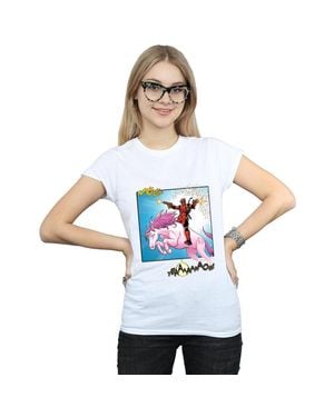 Marvel Deadpool Hey You Cotton T-Shirt - White