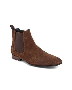 Jones Bootmaker Leather Pointed-Toe Chelsea Boots - Brown