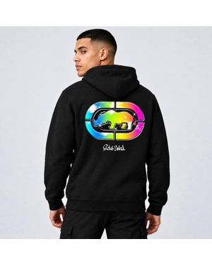 Ecko' Unltd Rhino Back Print Hoodie - Grey